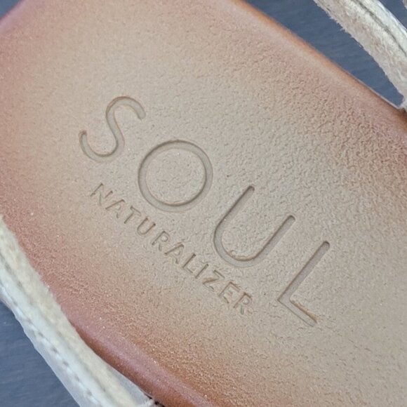 NEW Soul Naturalizer Jayvee Ankle Strap Sandals Metallic Mauve Faux Leather 8W - Picture 8 of 10